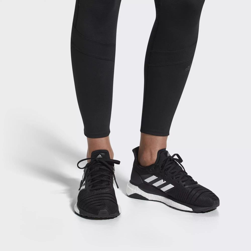 Adidas Solar Glide Tenis Para Correr Negros Para Mujer (MX-68126)